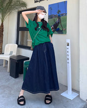 画像をギャラリービューアに読み込む, 焼き立てパンを買いに行くデニムAラインスカート_N3459