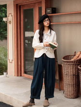画像をギャラリービューアに読み込む, 読書家な彼女のハイウエストタックワイドバルーンデニム_N1723