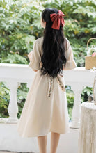 画像をギャラリービューアに読み込む, 秘密の花言葉を教えてくれたあの子のパフスリーブリボンワンピース_N3533