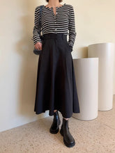 画像をギャラリービューアに読み込む, パリに住んでるあの子のハイウエストAラインスカート_N3411