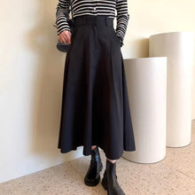 画像をギャラリービューアに読み込む, パリに住んでるあの子のハイウエストAラインスカート_N3411