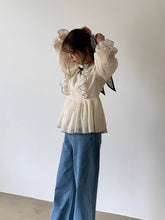 画像をギャラリービューアに読み込む, みんなが憧れるあの子が着ていた刺繍フリルブラウス_N3437