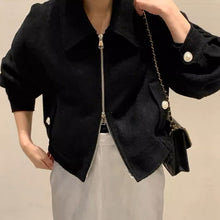 画像をギャラリービューアに読み込む, 青山のカフェで待ち合わせるツイードショートジャケット_N3492