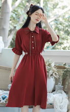 画像をギャラリービューアに読み込む, 秘密の花言葉を教えてくれたあの子のパフスリーブリボンワンピース_N3533