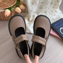 画像をギャラリービューアに読み込む, マシュマロを焼くあの子のポイントリボン厚底メリージェーンシューズ_N2957