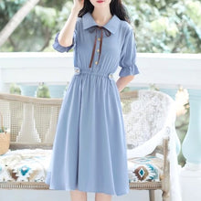 画像をギャラリービューアに読み込む, 秘密の花言葉を教えてくれたあの子のパフスリーブリボンワンピース_N3533