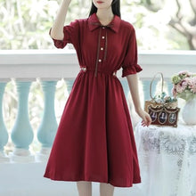 画像をギャラリービューアに読み込む, 秘密の花言葉を教えてくれたあの子のパフスリーブリボンワンピース_N3533