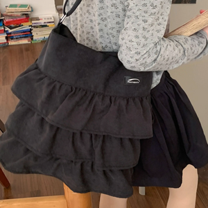 コットンキャンディーが好きな女の子のフリルトートバッグ_N3487