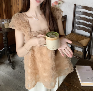 花びらみたいなふわもこブラウスで、恋が始まる日のコーデセット_K0094
