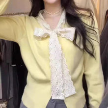 画像をギャラリービューアに読み込む, 甘い香りの部屋で選びたくなるガーリーレースニット _K0264