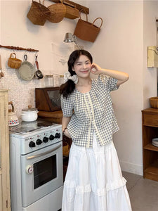 【2点セット】レトロな雑貨屋さんを巡る休日コーデセット_K0018