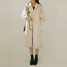 画像をギャラリービューアに読み込む, 花束を抱えて静かな朝の街を歩く少女のウエストベルトコート _K0262