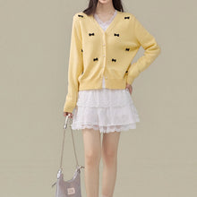 画像をギャラリービューアに読み込む, 星屑みたいな灯りの下で待ち合わせする恋人のリボンカーディガン_K0232