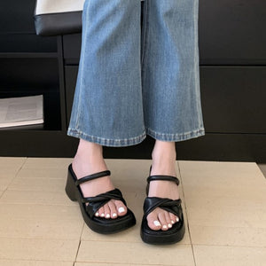 レモネードが好きな彼女のツイストストラップサンダル_N2336