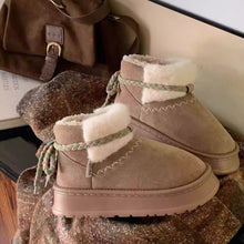 画像をギャラリービューアに読み込む, 彼と手をつないで紅葉並木を歩く午後にそっと寄り添う、ぬくもり揺れるふわもこショートブーツ _K0225