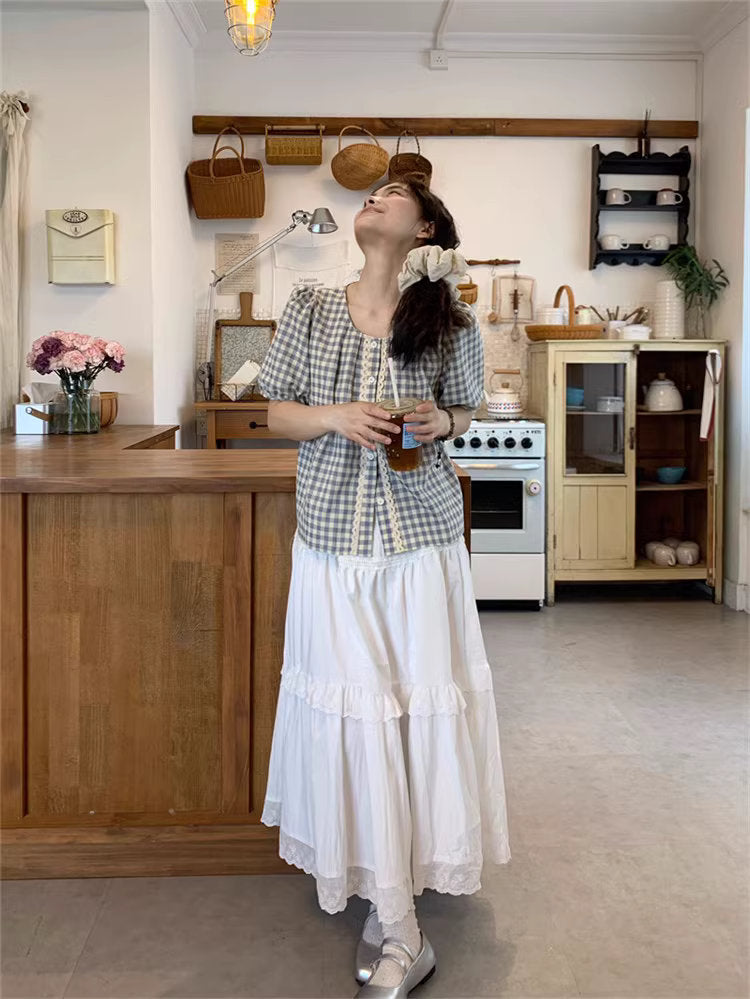 【2点セット】レトロな雑貨屋さんを巡る休日コーデセット_K0018