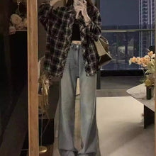 画像をギャラリービューアに読み込む, 雨上がりの街に溶け込むように、静かに寄り添うネイビーチェックシャツ _K0236