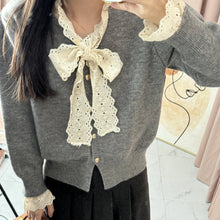 画像をギャラリービューアに読み込む, 甘い香りの部屋で選びたくなるガーリーレースニット _K0264