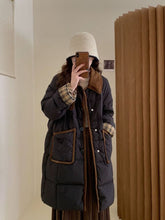 画像をギャラリービューアに読み込む, ロンドンで冬を迎えるバイカラーキルティングコート_N1652