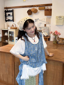 カントリーキッチンでお花を生けたゆるやかな午後のコーデセット_K0021