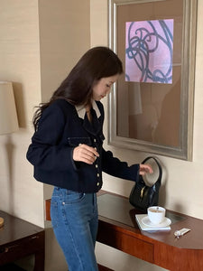 1杯のコーヒーから始まるバイカラーショートトップス_N1664