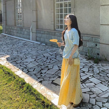 画像をギャラリービューアに読み込む, 日差しが気持ちい公園でうたた寝した日のチェックドットティアードスカート_N2424
