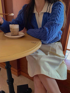 パリのおしゃれなお洋服屋さんを巡る日のニットトップス_N1564