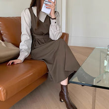 画像をギャラリービューアに読み込む, ときめく出会いがあった日のバイカラーワンピース_N1465