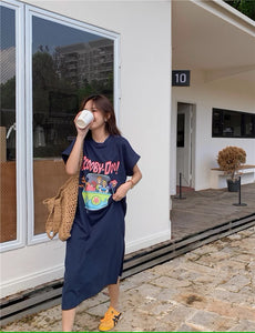 レトロポップが気分なＴシャツワンピース_N1364