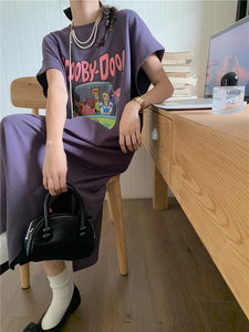 レトロポップが気分なＴシャツワンピース_N1364