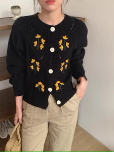 お花が好きな心優しいあの子のカーディガン_N1556