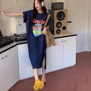 レトロポップが気分なＴシャツワンピース_N1364