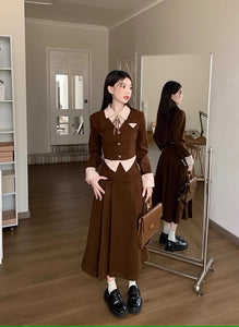 【2点セット】チョコレートが好きな文学少女セットアップ_N1450