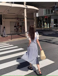 【2点セット】街でショッピングデートする日のワンピース_N1294