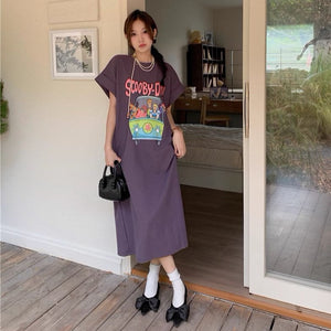 レトロポップが気分なＴシャツワンピース_N1364