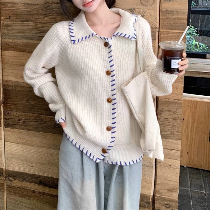 noah nyc 強い ニット 丸襟 カーディガン 