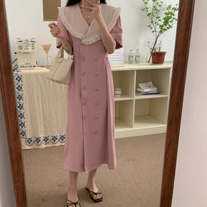 パリに住むおばあちゃんに会いに行く日のワンピース_N1372