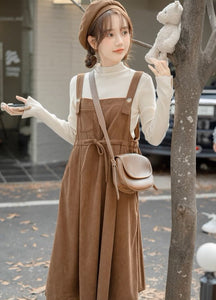 チョコクッキーが好きな女の子のコーデュロイジャンパースカート_N1987