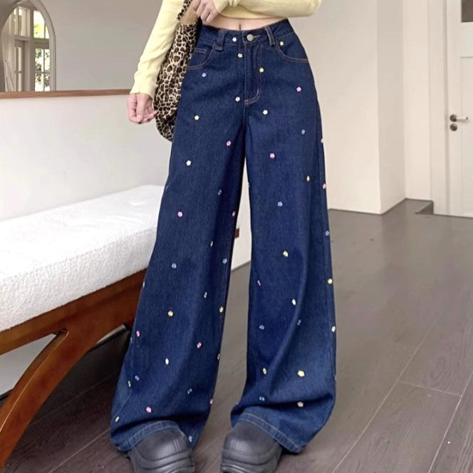 無邪気に楽しむあの子の小花柄ワイドデニム_N3335 – coko tokyo 無邪気に楽しむあの子の小花柄ワイドデニム_N3335 – coko tokyo