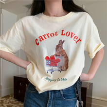 画像をギャラリービューアに読み込む, にんじんが大好きなうさぎさんのTシャツ_N1167