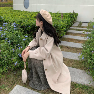 帰り道に公園に寄り道する日のロングコート_N1108