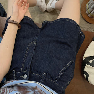 ごきげんなあの子のデニムショートパンツ_N1003